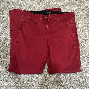 Dark Red Skinny Jeans